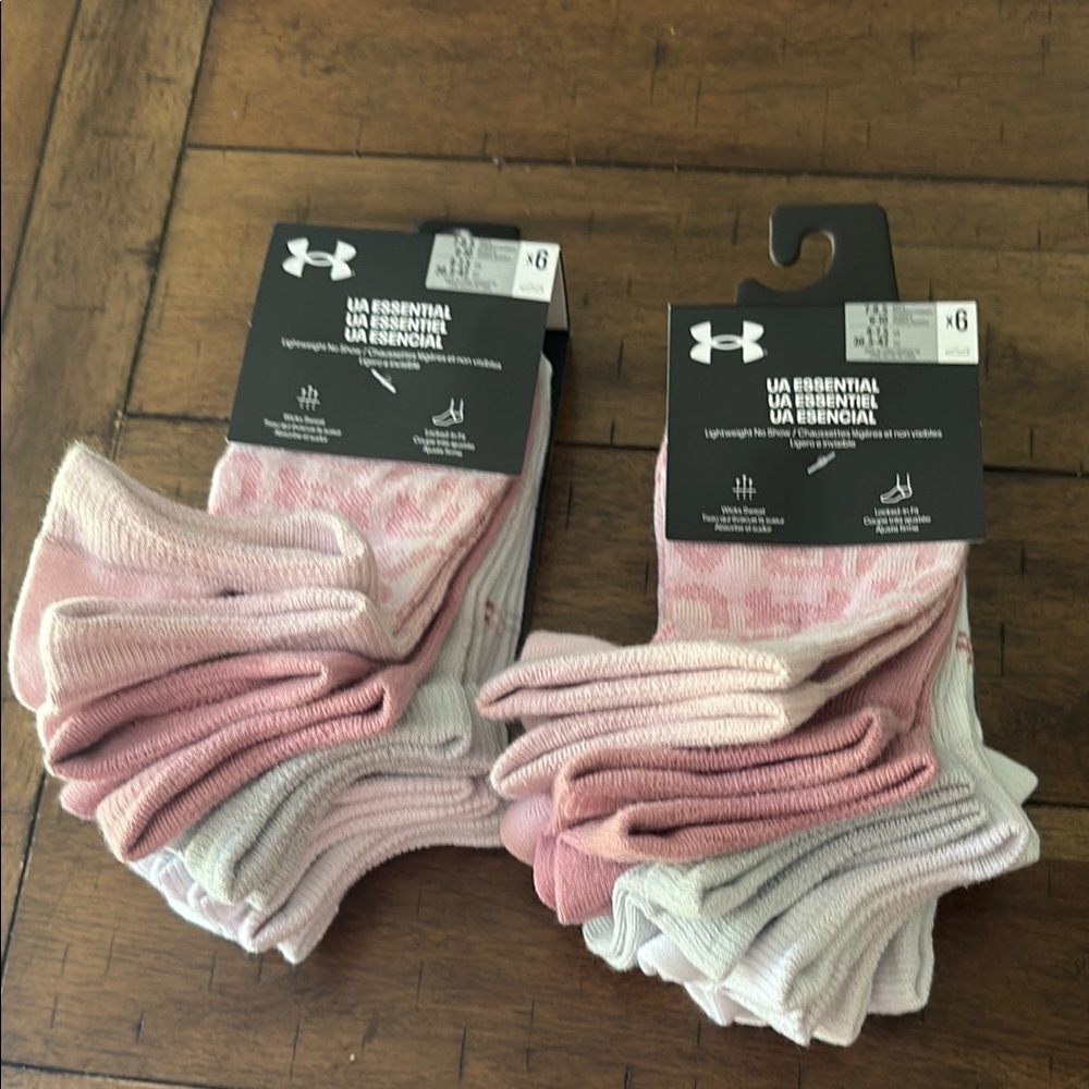 Under Armour pack of 12 no show socks medium new